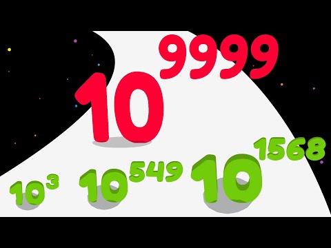 BIG NUMBER RUN AND MERGE - Level Up Number Run Race Stack Master Max Level ASMR Infinity Math Game