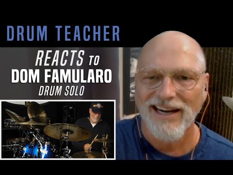 Drum Teacher Reacts to Dom Famularo - Drum Solo