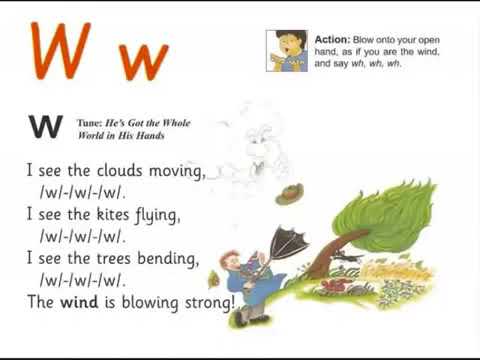 Phonics W With song Jolly Phonics