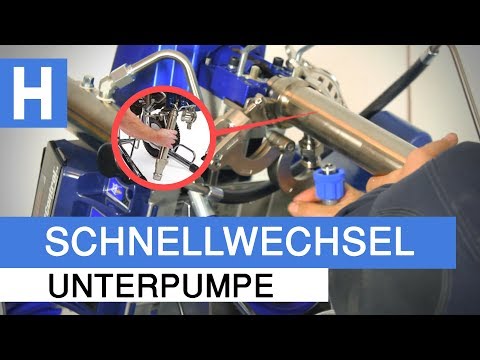 SCHNELLWECHSEL UNTERPUMPE AUSTAUSCHEN - Graco Mark 5 Pro Contractor