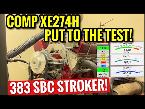 DYNO TESTING COMP XE274H CAMSHAFT - 383 SBC STROKER! WILL IT MAKE 450HP??