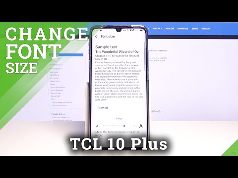Customize Text Settings – Change Font Size on TCL 10 Plus