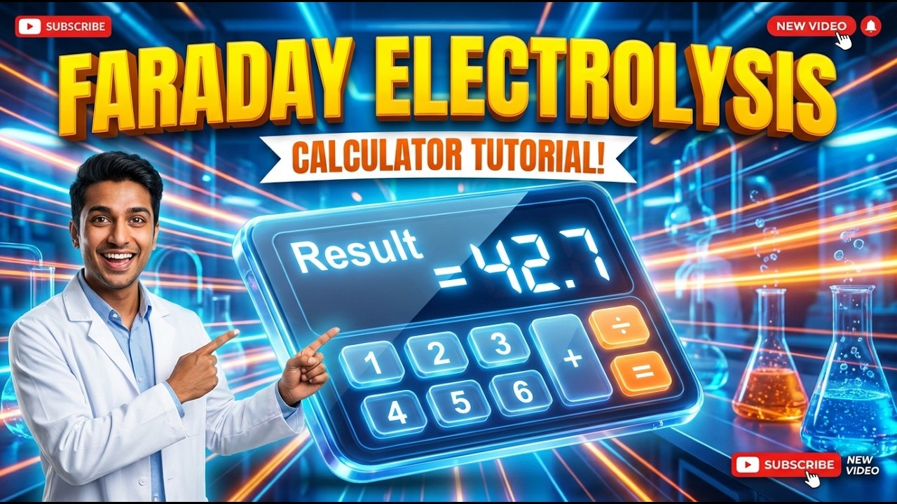 Faraday Electrolysis Interactive Calculator
