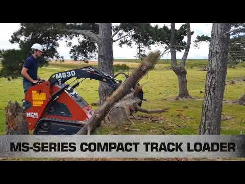 MS30 Compact Track Loader with Grapple Attachment