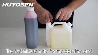 To make fuel mixture huyosen chainsaw