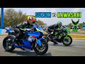 GSX R750 Versus Ninja ZX6R