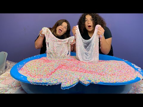 Super Fluffy Pool of DIY Floam Slime