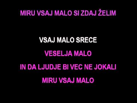 Karaoke - Irena Tratnik - Malo Miru