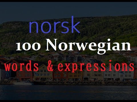 🇳🇴 Learn 100 Most Important Norwegian Words and Expressions - norsk