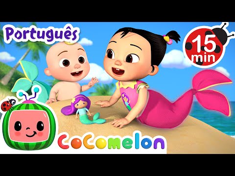 Brincando De Sereias Com Amigos | CoComelon Brasil | Músicas Infantis Desenhos Animados em Português