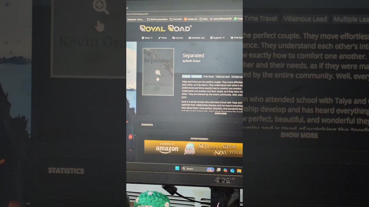 Read Separated on Royal Road 📖💔 #writing #romantic #books #booktube #royalroad