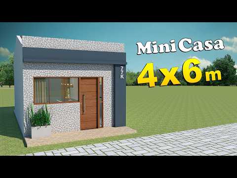 MINI HOUSE 4 X 6 meters – Learn how to make it - decorated house