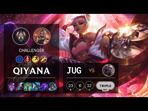 Qiyana Jungle vs Poppy - EUW Challenger Patch 11.24