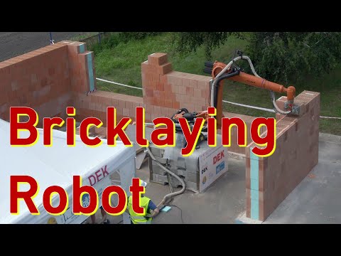 Bricklaying Robot KUKA in Construction