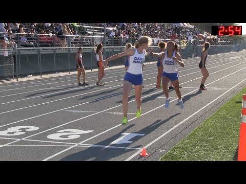 2017 TF - CIF-ss Prelims (D1) - 4x400 Relay (Girls, Heats 4 and 5) (39-D1b)