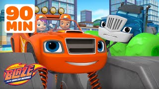 Download lagu Blaze Defeats Villains In Missions & Races! w/ Crusher | 90 Minutes | Blaze and the Monster Machines mp3