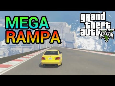 SUPER MEGA RAMPA CON OBSTÁCULOS - SUPER CARRERA EN GTA V ONLINE /DaniRep
