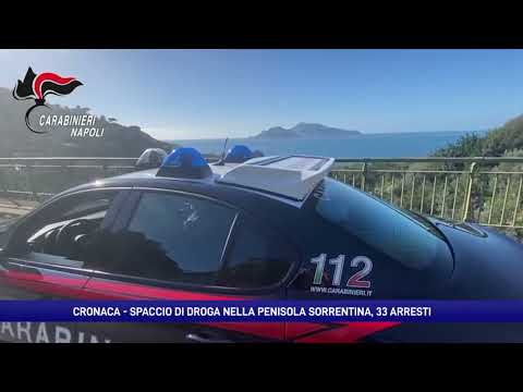 Spaccio di droga, 33 arresti in penisola sorrentina