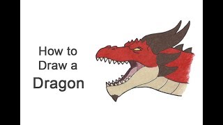 How to Draw a Dragon Head (Cartoon)
