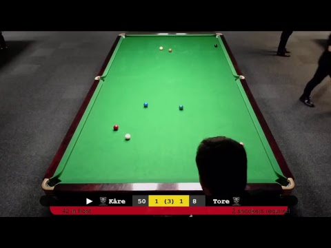 Kåre Valde - Tore Vespestad, Stord Snookerserie 1. divisjon Hausten 2017