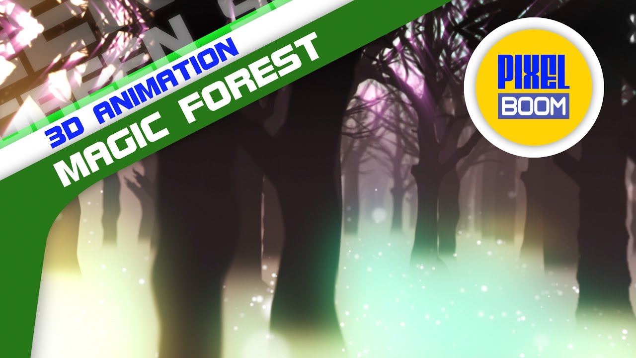 Magic Forest Eden Trees Animated Background Wallpaper - PixelBoom