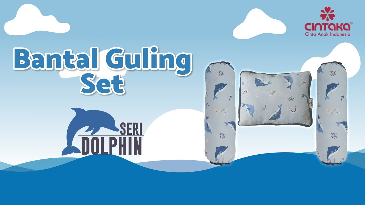 Bantal Guling Set Dolphin Series CBB3711