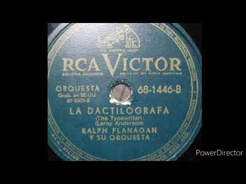 The typewriter.La maquina de escribir. Ralph Flanagan 1953