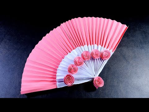 How to Make Hand Fan from Paper | DIY Paper Hand Fan - Paper Craft Ideas