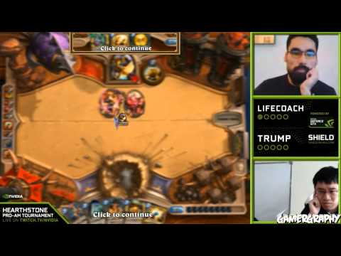NVIDIA Hearthstone Pro-Am Tournament - Week 5 - Lifecoach vs Trump