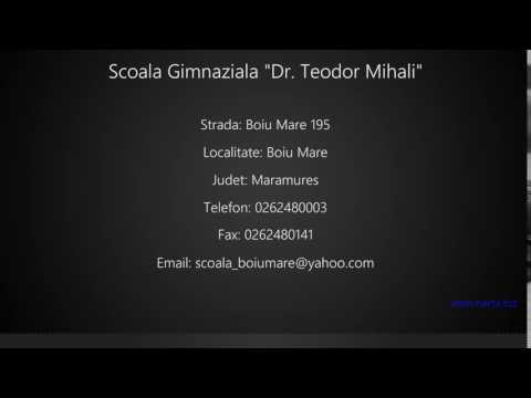 Scoala Gimnaziala "Dr. Teodor Mihali" Boiu Mare