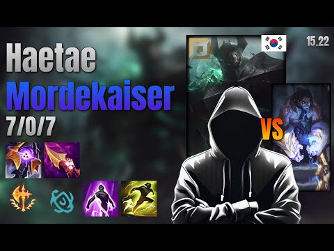 Haetae Top Mordekaiser vs Sylas lol KR solo rank Full Game 15.22 | 해태 모데카이저 vs 사일러스