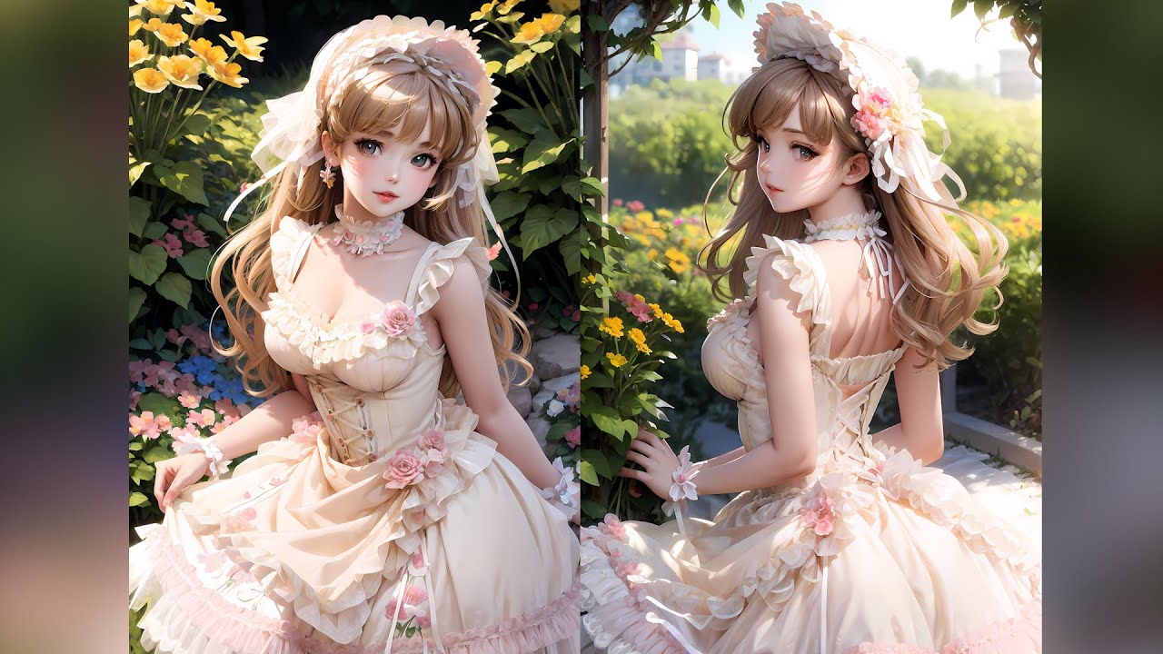 [4K] AI Beautiful Arts | Flower Girl Fashion Lookbook Ep20