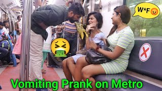 Vomiting Prank on Metro 🤮😳 PrankBuzz