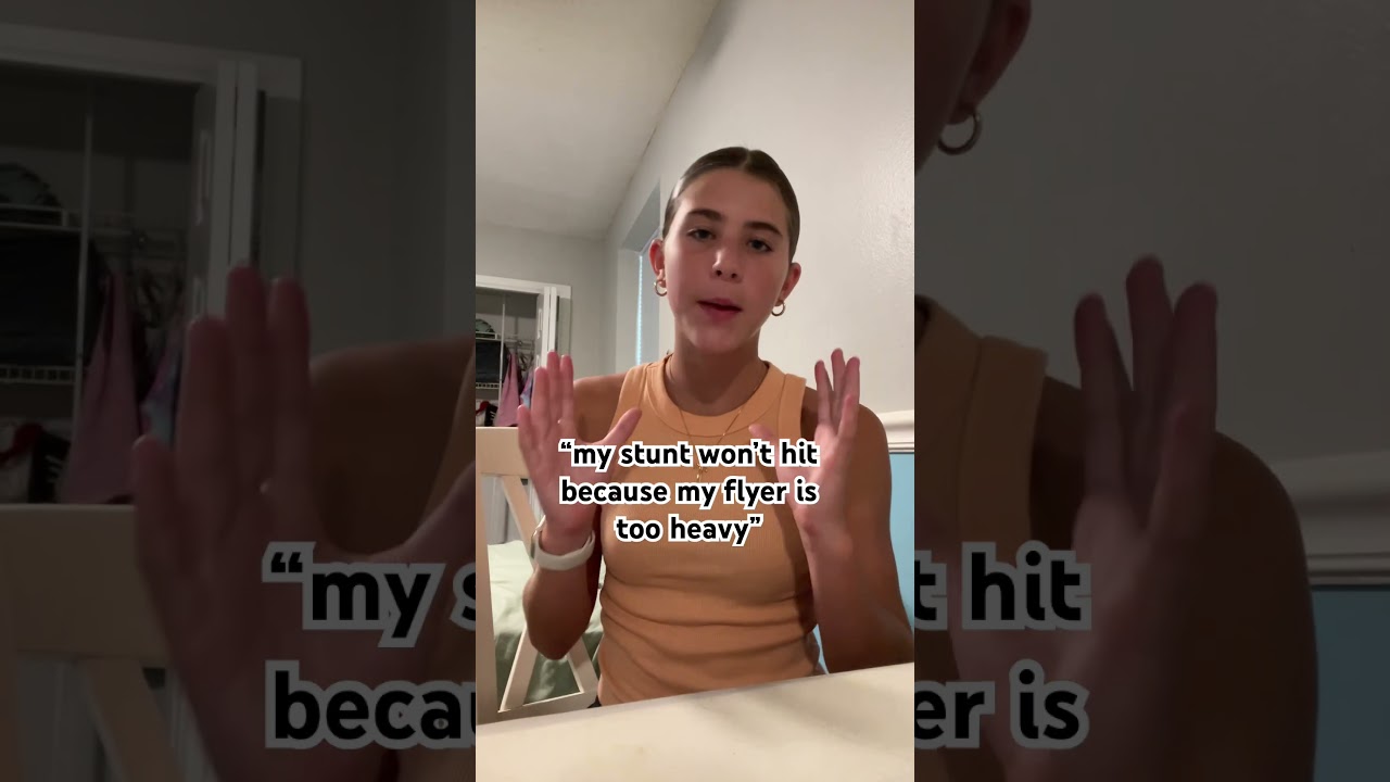 no flyer is too heavy with good technique #cheer #cheerleading #base #flyer #fypシ゚viral