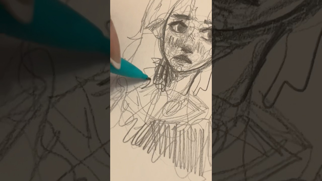 drawing in one line 🩵 #art #shorts