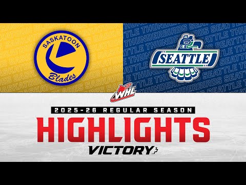 Saskatoon Blades at Seattle Thunderbirds 10/31 | WHL Highlights 2025-26