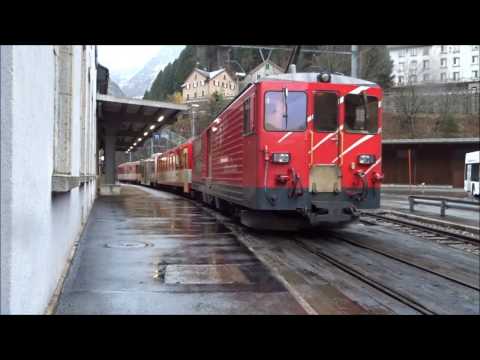 MGB in Andermatt and Göschenen (11/2016)