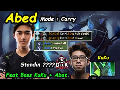 EG Abed - [Drow Ranger] 11K MMR GOD Mode Carry Feat Boss KuKu Dota 2 pro gameplay Perspective