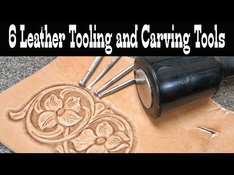 6 Leather Tooling and Carving Tools for Beginners - Introduction to Floral Carving - How to Tutorial Video