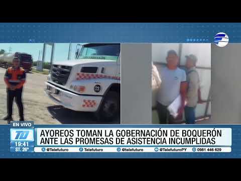 Ayoreos tomaron la Gobernación de Boquerón