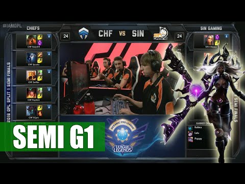 Chiefs vs Sin Gaming | Game 1 Semi Finals OPL Spring 2016 | CHF vs SIN G1