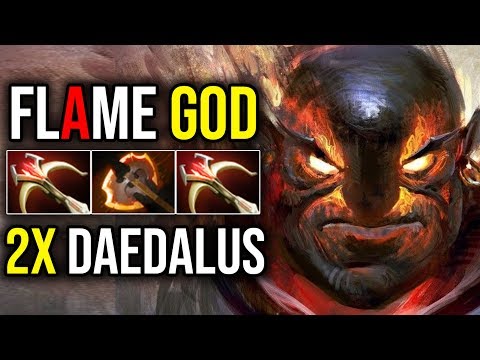 The Flame God [Ember Spirit] HOW TO COUNTER MEEPO 2xDaedalus Insane Damage By Fn | Dota 2 Highlights