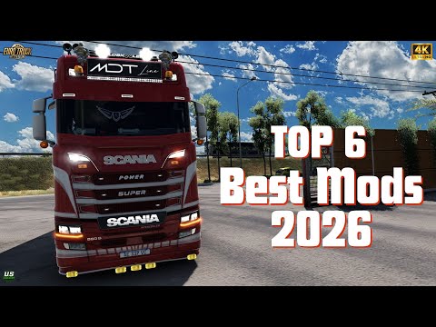 ETS2 1.57 | Top 6 Best Mods (January 2026) | Realistic POV 4K Ultra HD | #ets2