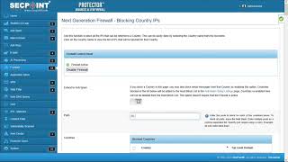 SecPoint Protector V66 UTM Firewall Improved Country Block