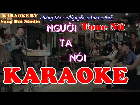 KARAOKE | Người Ta Nói - Ưng Hoàng Phúc | Beat phối mới TONE NỮ ( Tone E )