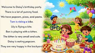 ENGLISH 3 - WELCOME TO DAISY'S BIRTHDAY BIRTHDAY PARTY