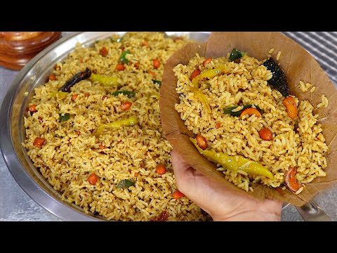 ప్రసాదం పులిహోర👉ప్రముఖ దేవస్థానాల్లో పెట్టే ప్రసాదం😋Prasadam Pulihora Recipe In Telugu👌Tamarind Rice