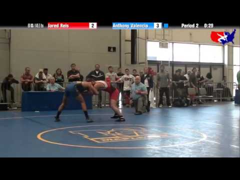 Jared Reis vs. Anthony Valencia at 2013 Junior Nationals - FILA - FS
