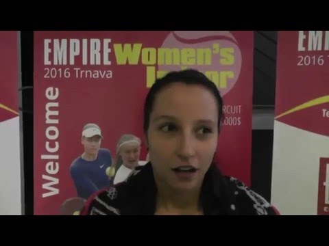 EMPIRE Women's Indoor 2016: 1R, interview, Lenka Jurikova (SVK) - Jani (HUN) 4-6, 6-3, 6-4