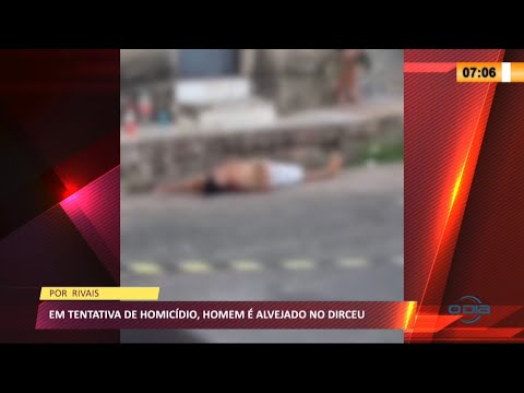 Homem eÌ alvejado por rivais em tentativa de homiciÌdio no Dirceu 02 09 2021